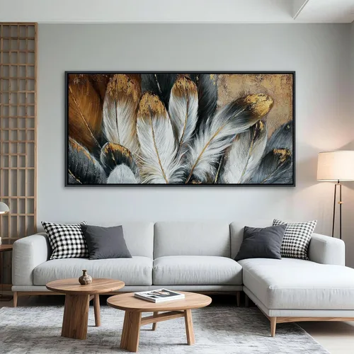 Miniatura 16 de Mofutinpo Arte de Pared en Lienzo Azul Decoración de Pared Abstracta Moderna para Sala de Estar Cuadros Contemporáneos para Decoración de Pared
