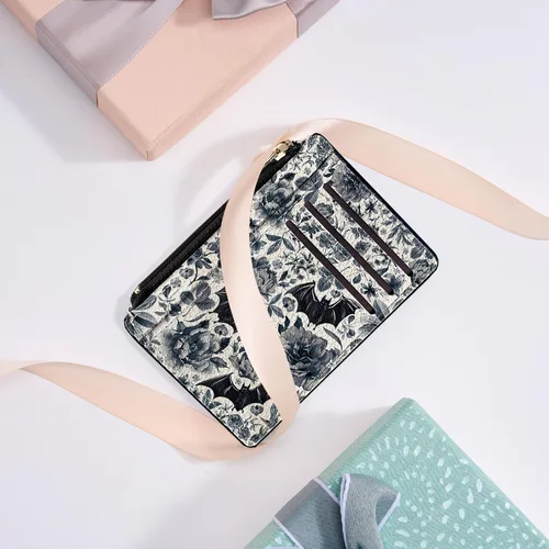 Miniatura 7 de Tipmile Tarjetero compacto para tarjetas de crédito con ventana de identificación para mujer, delgada y minimalista, bolsillo frontal, cartera