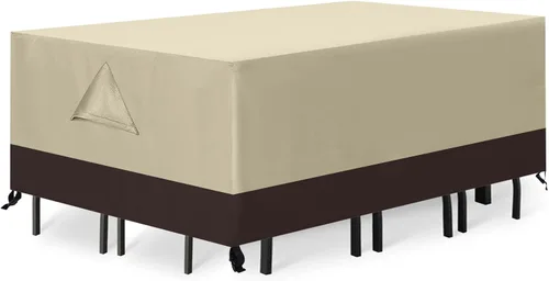 Miniatura 23 de ABCCANOPY Cubierta de Mesa Rectangular Cubierta de Mesa Universal Cubierta de Silla para Exteriores Impermeable y a Prueba de Polvo Resistente al