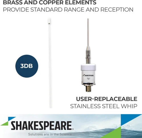 Miniatura 3 de Shakespeare 5242-A Antena de acero inoxidable de 36" con desconexión rápida