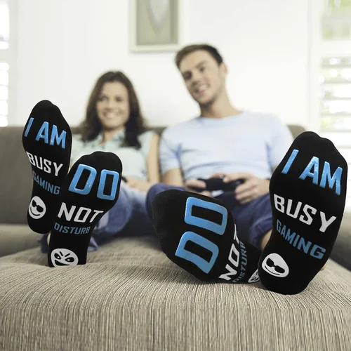 Miniatura 5 de Do Not Disturb I'M Gaming Socks, Teen Boys Gift Teenage Stocking Stuffers Gamer Sock for Men, Father, Dad, Grandson