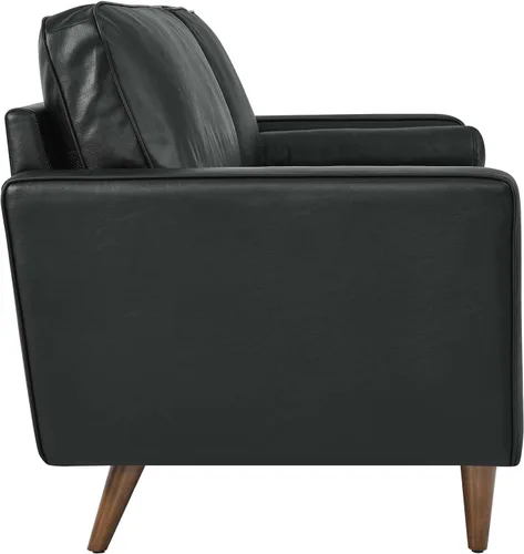 Miniatura 4 de Modway EEI-4633-BLK Valour - Sofá de cuero, color negro