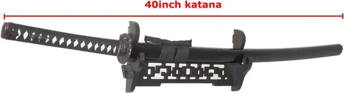 Miniatura 7 de Soporte de pared para espada Samurai Sword Katana Wakizashi, soporte de exhibición de 1 nivel