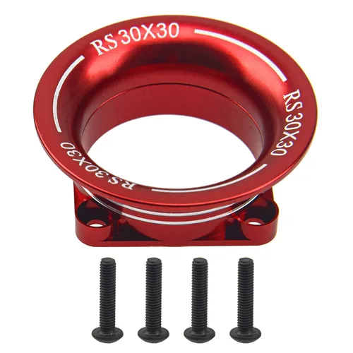 Motor de metal ESC Cubierta de ventilador de refrigeración Canal de entrada de aire 3010 para ventilador de motor 540 550 de 1.181 in × 1.181 in Rojo