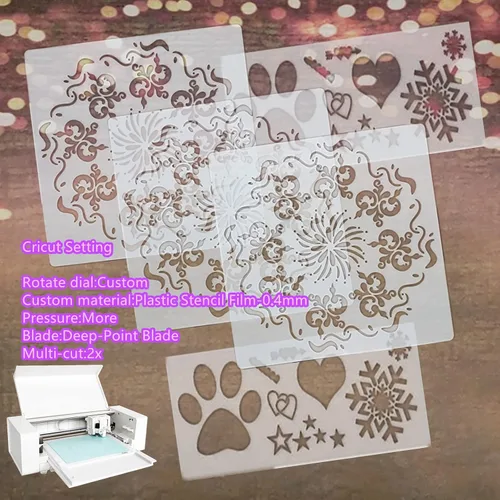 Miniatura 4 de BANLTRE 12 hojas de lámina de Mylar de 7.5 mil, 12 x 12 pulgadas, lámina de PET translúcida lechosa en blanco para hacer plantillas para máquinas