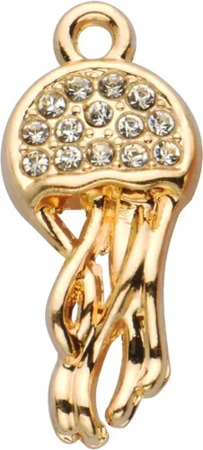 Miniatura 58 de Paquete de 20 dijes de diamantes de imitación chapados en oro, accesorios de cristal para collares, pulseras, joyería, manualidades, bricolaje
