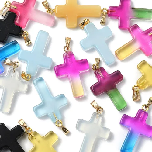 Miniatura 22 de Ipotkitt 100 dijes de cristal colorido con forma de lágrima de cristal facetado para hacer aretes, collares, joyas