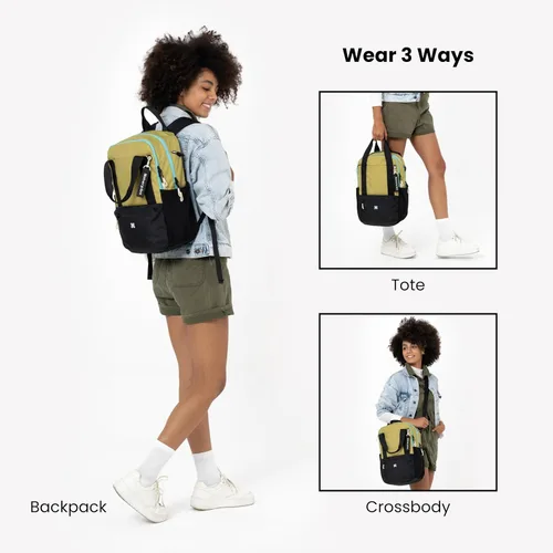 Miniatura 2 de Sherpani Camden - Mochila convertible, bolsa de mano 3 en 1, mochila de viaje de 18 L, bolsa cruzada para mujer, bolsa cruzada, regalos de viaje