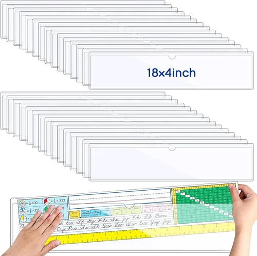 Miniatura 14 de Paquete de 30 bolsillos autoadhesivos para tarjetas de índice, con apertura superior, tarjetero ideal para organizar y proteger tus tarjetas
