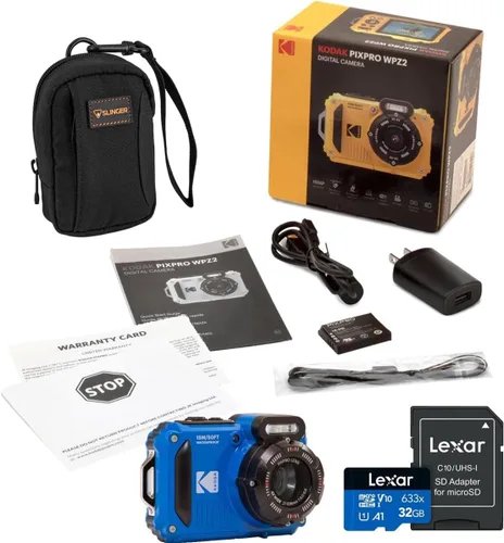 Miniatura 5 de KODAK PIXPRO WPZ2 - Cámara digital WiFi resistente a prueba de golpes a prueba de polvo 16MP 4X Zoom óptico 1080P Full HD Video Vlogging Cámara LCD
