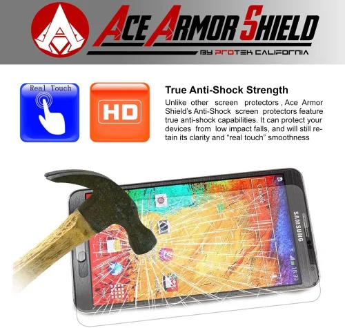Miniatura 2 de ACE Armadura resistente de roturas de escudo protector de visualización para la LEMFO Reloj Inteligente Bluetooth UU SmartWatch/Grado Militar/Alta