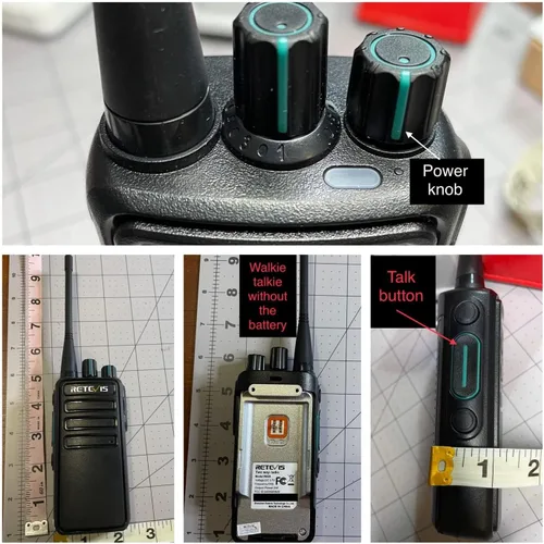 Miniatura 14 de Retevis RB29 Walkie Talkies de largo alcance, radios recargables de 2 vías con micrófono de altavoz de hombro, clonación inalámbrica, radio de 2