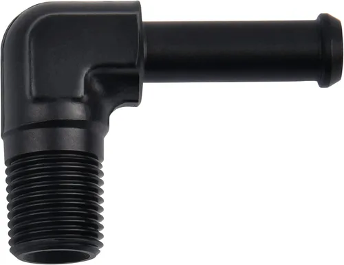 Miniatura 7 de EVIL ENERGY 3/8" NPT macho a 1/2" adaptador de montaje de púas 45 grados aluminio negro
