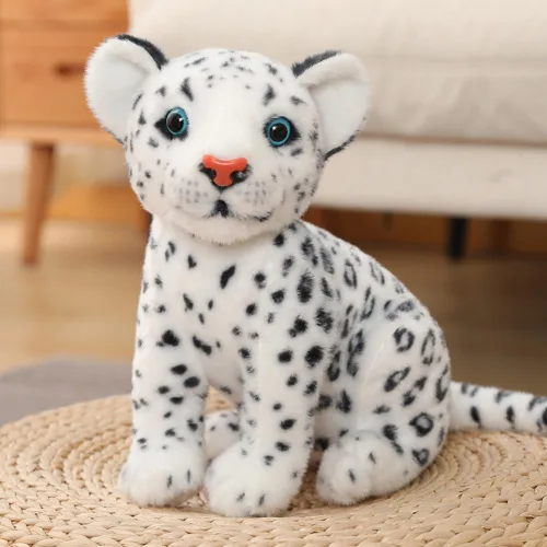 Miniatura 7 de NatureMan Juguete de peluche de guepardo de 9 pulgadas, lindo y realista juguete de peluche de guepardo, regalos para niños y niñas (marrón)