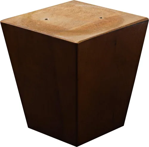 Miniatura 3 de Patas para muebles, sofá otomano y silla de 4 pulgadas de repuesto de pies de madera, juego de 4 pies cuadrados de pirámide cónicos (nogal)