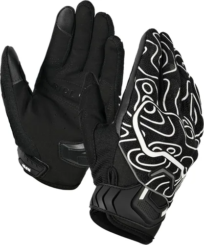 Miniatura 9 de BORLENI Guantes de montar en motocicleta, pantalla táctil, guantes de dedo completo, motocross, carreras, bicicleta, deportes al aire libre