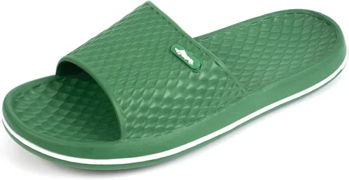 Miniatura 23 de FUNKYMONKEY - Sandalias de baño para mujer, sandalias para el interior del hogar, playa, antideslizantes