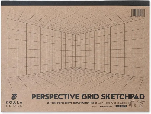 Miniatura 10 de Koala Tools Bloc grande de dibujo con perspectiva (1 y 2 puntos)