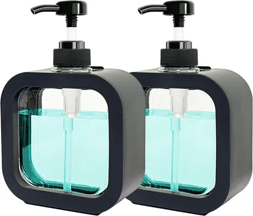 Miniatura 8 de Dispensador de jabón de manos para baño, dispensador moderno de jabón para platos para fregadero de cocina, recipiente de jabón líquido con bomba