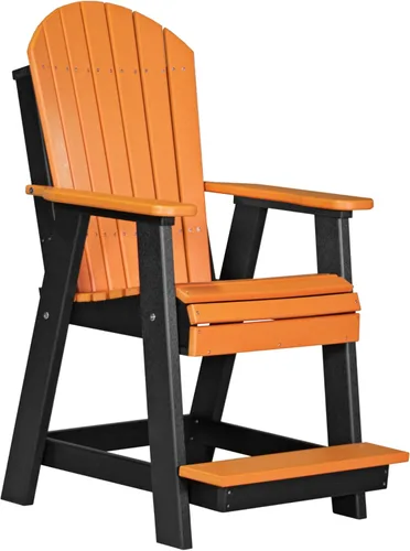 Miniatura 19 de LuxCraft Silla Balcón - Altura del mostrador - Aruba sobre Negro