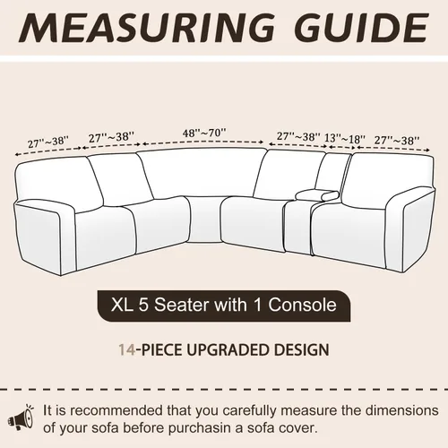 Miniatura 89 de Arfntevss Fundas de sofá seccional reclinable de terciopelo, Funda de sofá seccional de esquina para sofá reclinable, Funda elástica suave