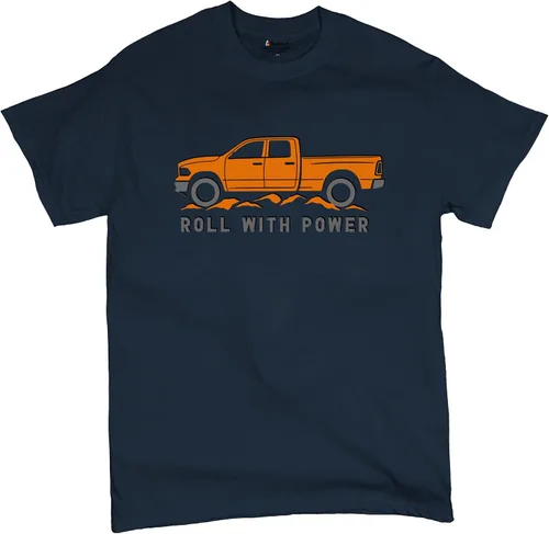 Miniatura 149 de Tee Hunt Camisetas gráficas y camisetas sin mangas para hombre Roll with Power Pickup Truck