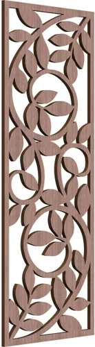 Miniatura 120 de 9 3/8"W x 24 3/8"H x 1/4"T Utica Decorativo Fretwork Madera Paneles de Pared, Abedul