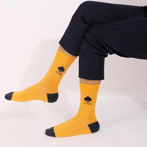 Miniatura 83 de TOEJYJ Calcetines de vestir divertidos para hombre, paquete de calcetines casuales divertidos, coloridos calcetines de algodón a rayas, talla 10-13