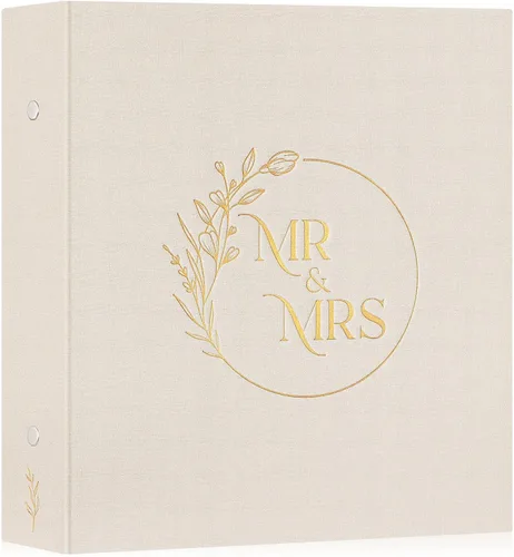 Miniatura 7 de Lanpn Álbum de fotos de boda de 4 x 6 pulgadas, 2 paquetes, cada paquete tiene capacidad para 50 imágenes, mini álbumes de fotos de boda