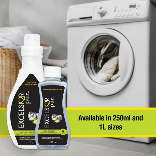 Miniatura 4 de Excelsior Pür System - Líquido limpiador para lavadora con enzimas, 8.5 fl oz (5 usos), HE y estándar, limpieza profunda de tambor y sellado