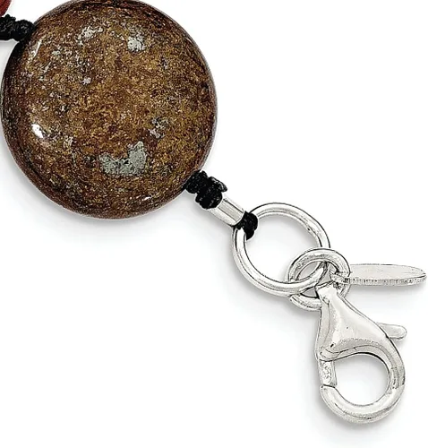 Miniatura 3 de Collar de plata de ley 925 con diseño de ojo de tigrecornalina coral reconsaintperlas cultivadas en agua dulce dije de piedra natural concha madera
