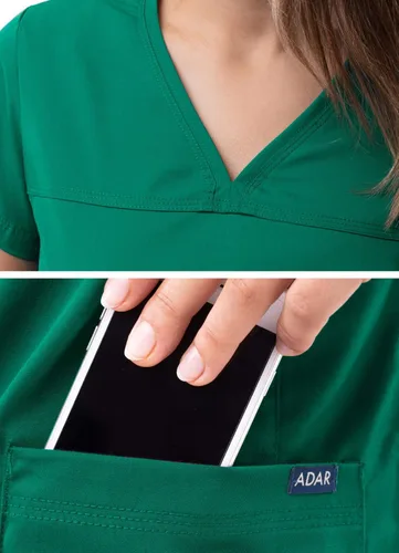 Miniatura 4 de Adar Pro - Ropa quirúrgica para mujer, camisa con cuello en V