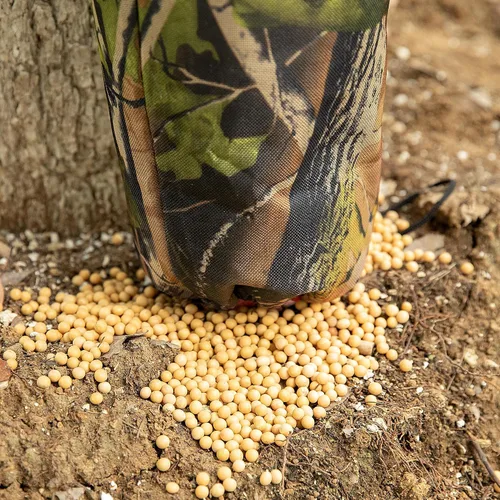 Miniatura 6 de Adnee 1 unidad/2 alimentadores de camuflaje ajustables, 100 libras, alimentador de ciervos por gravedad con correa ajustable, bolsa de alimentación