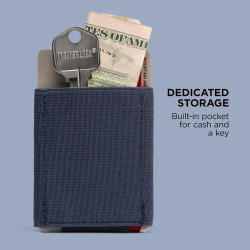 Miniatura 4 de NOMATIC Cartera delgada y minimalista con bolsillo frontal para hombres y mujeres, con capacidad para 4-15 tarjetas, con dinero en efectivo oculto