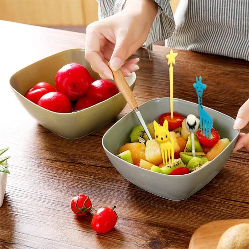 Miniatura 8 de Juego de 40 bonitos tenedores de comida de animales, palillos de dientes, mini palillos de dientes de dibujos animados, decoración para fiestas