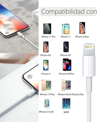 Miniatura 5 de Susnwere Cable de carga extra largo para iPhone de 15 pies, [certificado Apple MFi], cable USB a Lightning de 15 pies, cable de carga rápida
