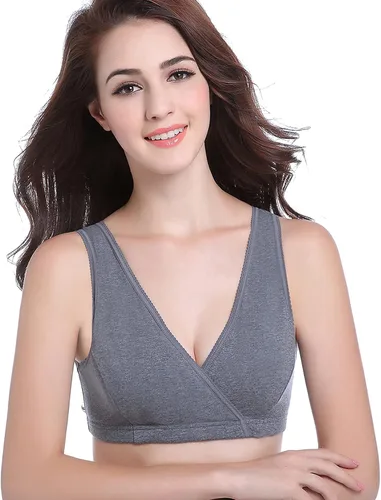Miniatura 4 de CAKYE Bralette de algodón para lactancia materna, paquete de 3