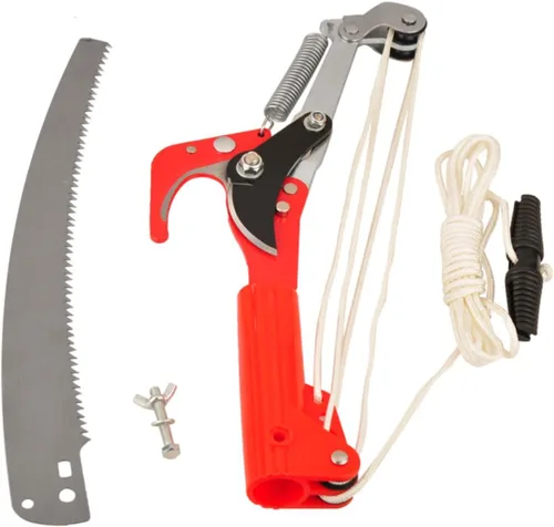 Cabeza de sierra extensible para árboles sin poste, ramas de alta altitud para exteriores, tijeras de podar, cortadora cosechadora para plantas de