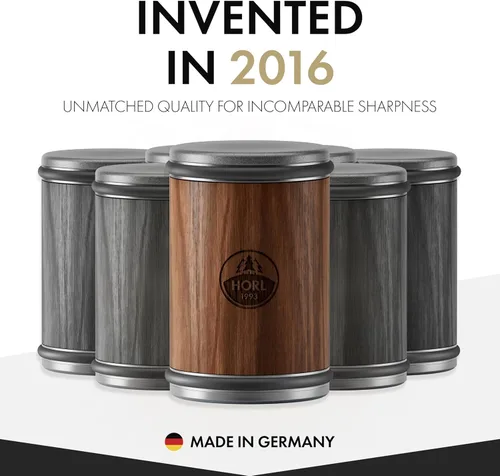 Miniatura 3 de HORL Afilador de cuchillos rodantes de 2 tuercas diseñado en Alemania para borde recto y juego de piedra premium para afilar