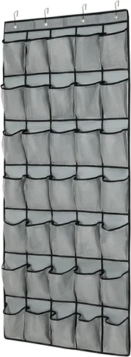 Miniatura 8 de Organizador de zapatos con 35 bolsillos grandes para puerta, estante porta zapatos con bolsillos de malla, organizador de zapatos colgante de gran