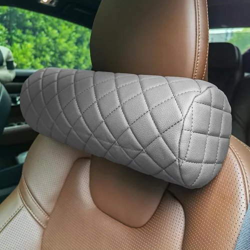 Almohada cervical para el cuello del automóvil para aliviar el dolor, almohada de apoyo cervical de respaldo largo, reposacabezas de viaje lateral