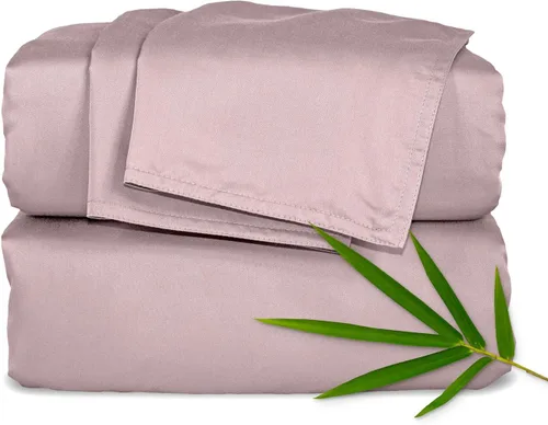 Miniatura 20 de Pure Bamboo Sábanas California King, Juego de Sábanas de Cama de Viscosa 100% Orgánica Genuina Derivada de Bambú, Suave y Refrescante, Doble Abedul