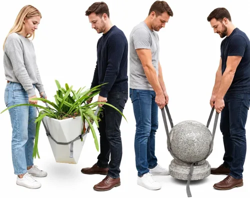 Miniatura 10 de Plant Pot Moving Straps, Adjustable Garden Planter Lifting Strap for Heavy Flower Pots, Trees, Rocks and Landscaping Objects, 9-18 Inch Diameter