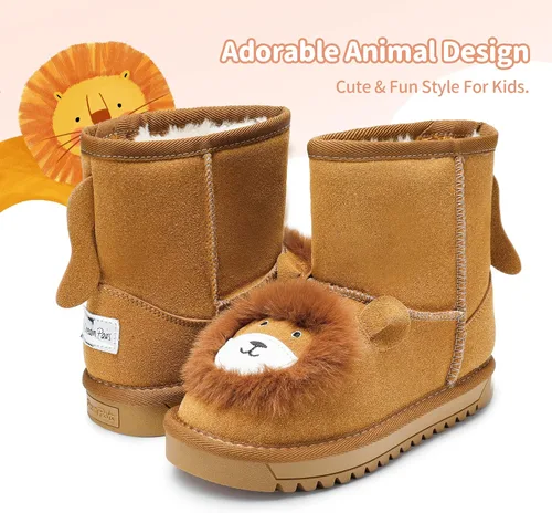 Miniatura 5 de DREAM PAIRS Boys Girls Snow Boots ToddlerLittle Kids Winter Cute Shoes