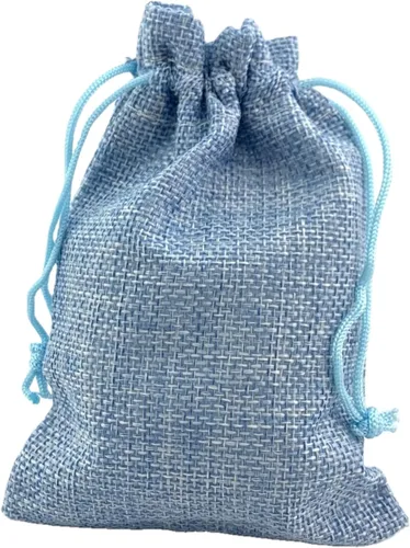 Miniatura 49 de Palmhomee Paquete de 20 bolsas de regalo de arpillera con cordón, bolsas de joyería de lino, bolsas de yute de boda para joyas y bolsas