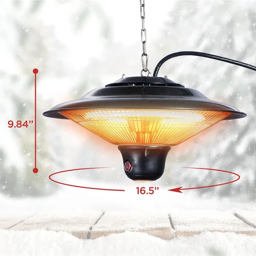 Miniatura 2 de BLACK+DECKER Calentador Eléctrico de Techo para Patio, Calentador para Exterior con Control Remoto