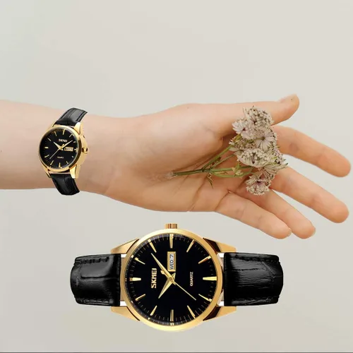 Miniatura 7 de SKMEI Par de relojes para parejas, hombres y mujeres, para él y para ella, juego de relojes para esposo, esposa, San Valentín, reloj de pulsera a