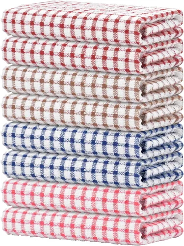 Miniatura 29 de Nialnant 8 Piezas Trapos de Cocina para Platos, 100% Algodón Suave Absorbente de Secado Rápido, Paños de Cocina para Cocina, Lavar Platos, Trapos