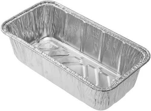 Miniatura 2 de Restaurantware Pastry Tek - Paneras de 8.5 x 4.3 pulgadas, 25 sartenes de aluminio listas para horno, 2 libras, congelables, de aluminio plateado