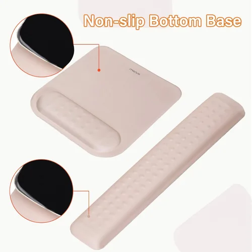 Miniatura 7 de MOSISO Soporte para Teclado de Computadora y Reposamuñecas para Teclado y Conjunto de Alfombrilla de Ratón, Conjunto de Reposamuñecas de Masaje